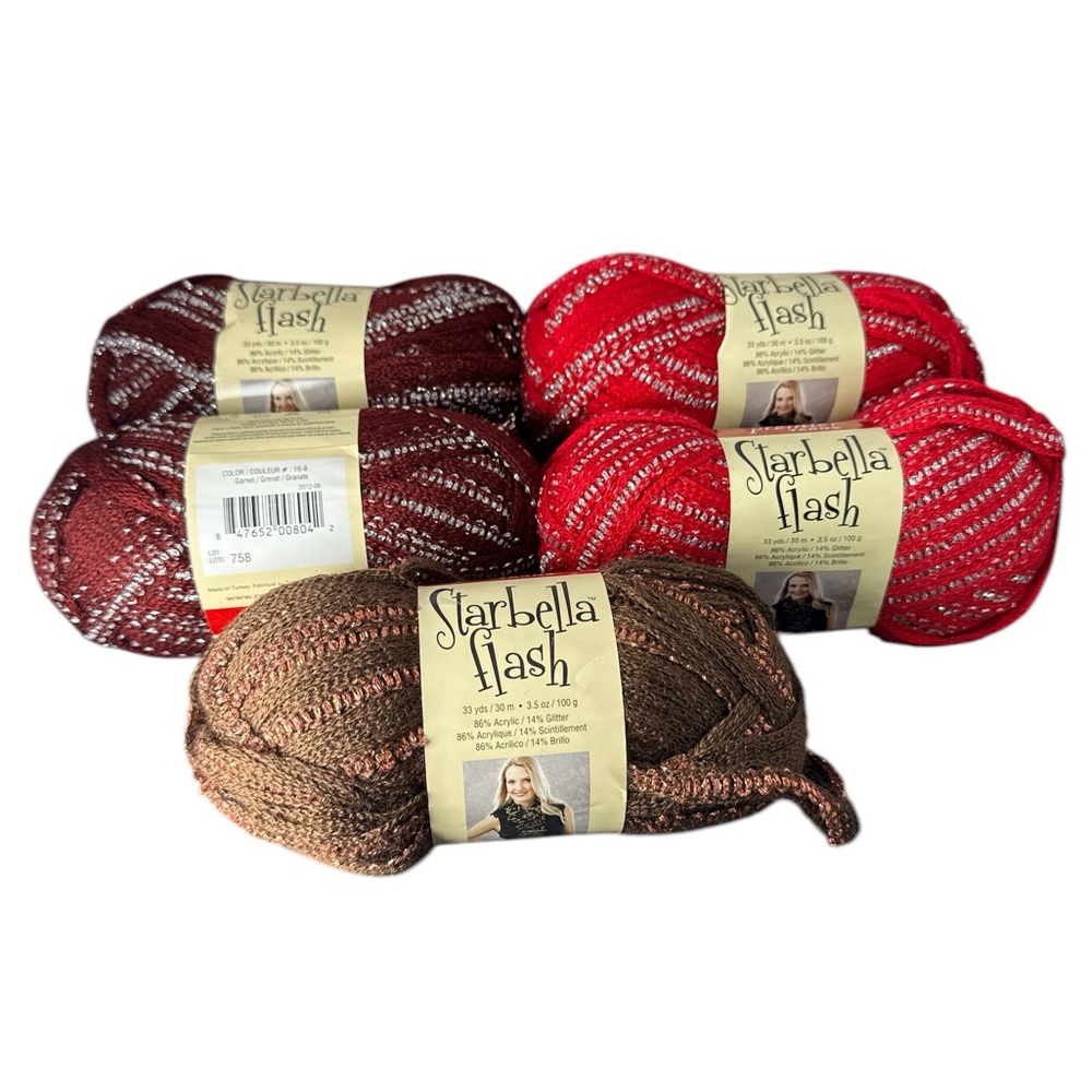 Starbella Flash Premier Yarn lot of 5